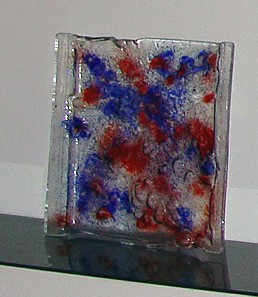 Tanier, 2010, líhané sklo, 35 x 35 cm